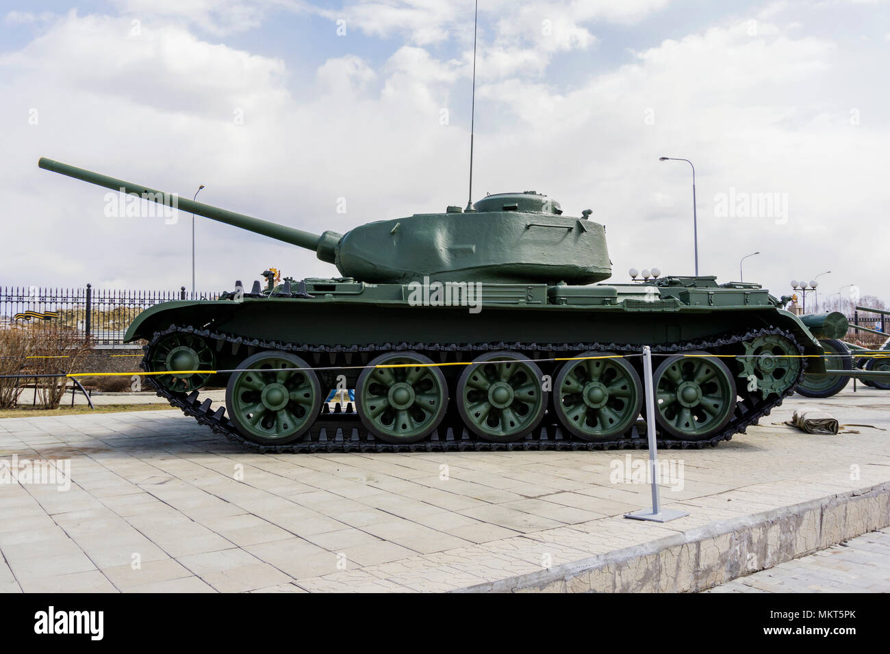 Verkhnyaya Pyshma, Russie - 01 mai 2018 : char moyen soviétique T-44M (Modèle 1944), dans le musée de l'équipement militaire Banque D'Images
