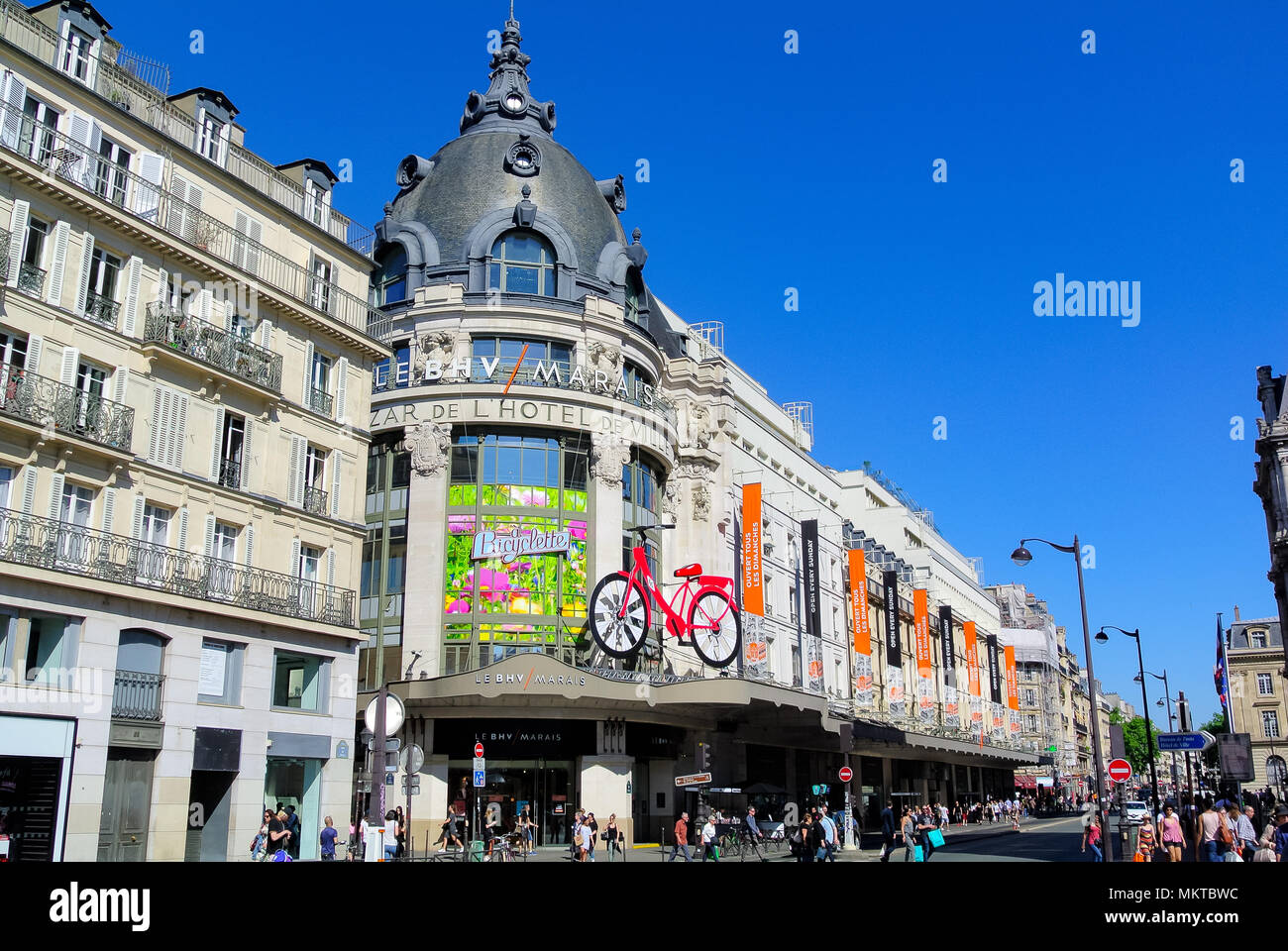 Bazar de l'Hôtel de Ville, BHV, Paris, France Banque D'Images