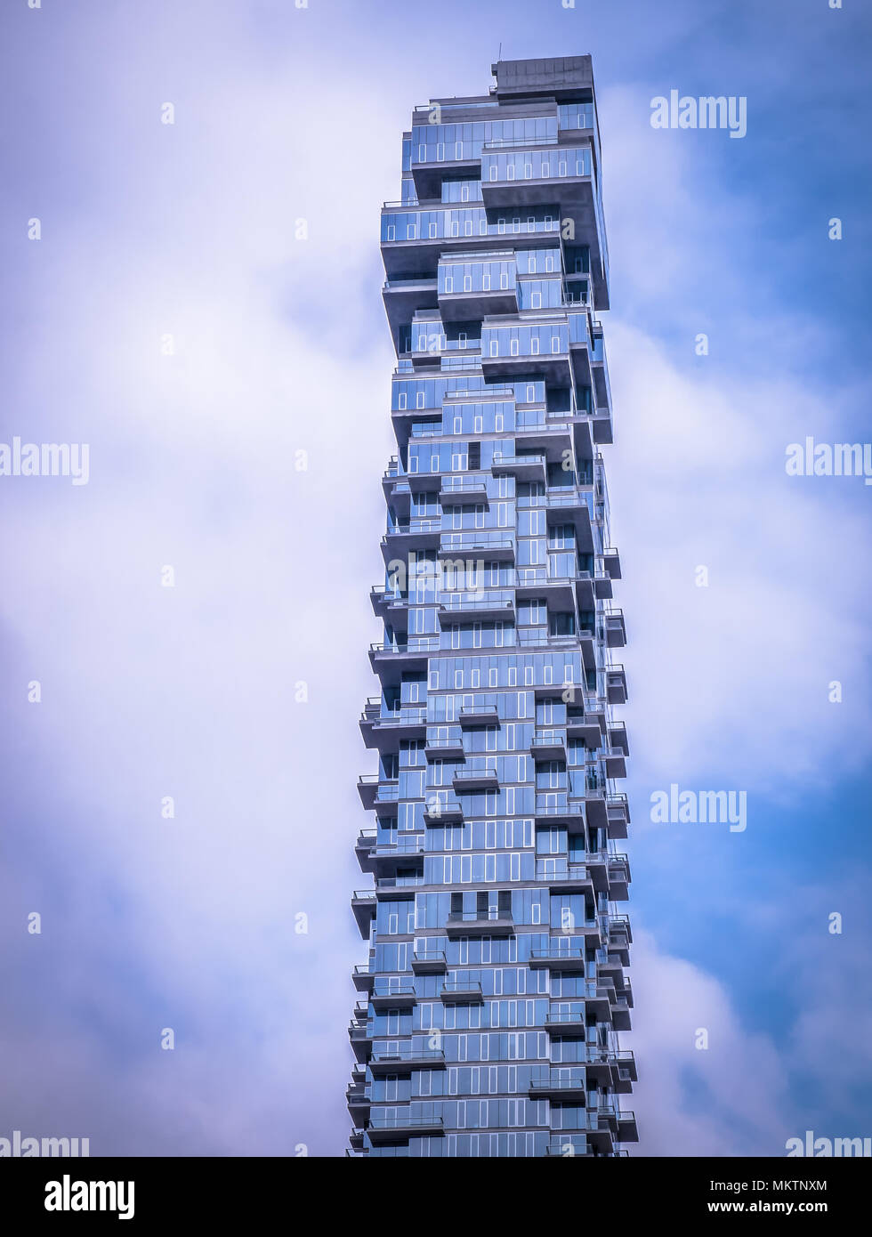 New York, États-Unis, janvier 2018, le Shaan est un gratte-ciel sur Leonard Street à Tribeca Banque D'Images