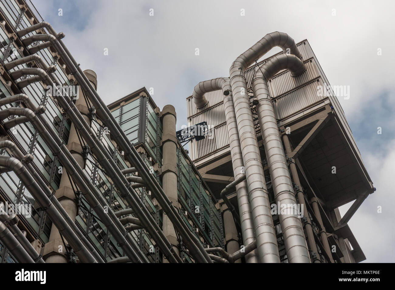Ville de LONDON, LONDON-Septembre 7,2017 : Le bâtiment de la Lloyds à high-tech style architectural le 7 septembre 2017 à Londres. Banque D'Images