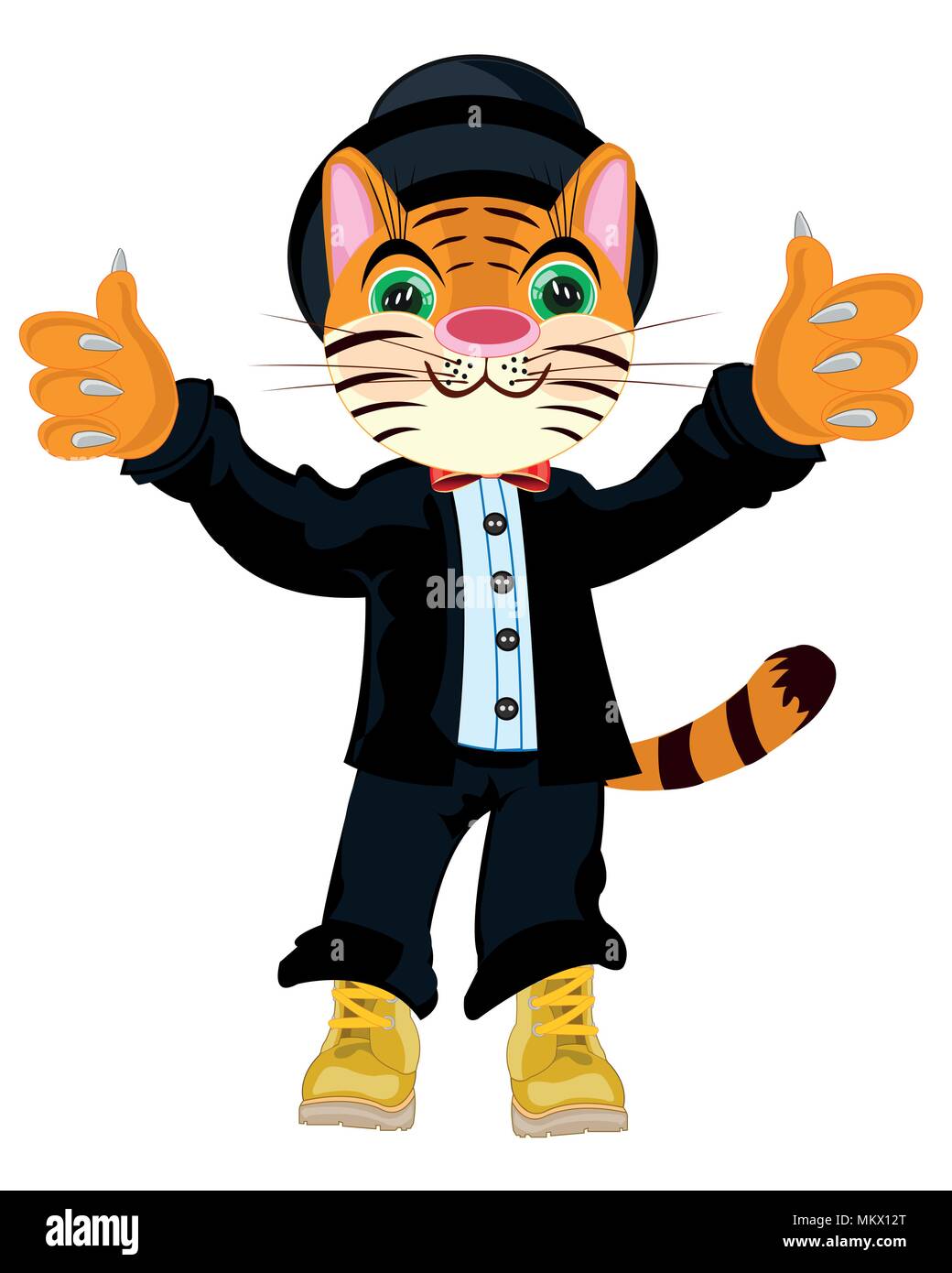 Tiger in suit Illustration de Vecteur