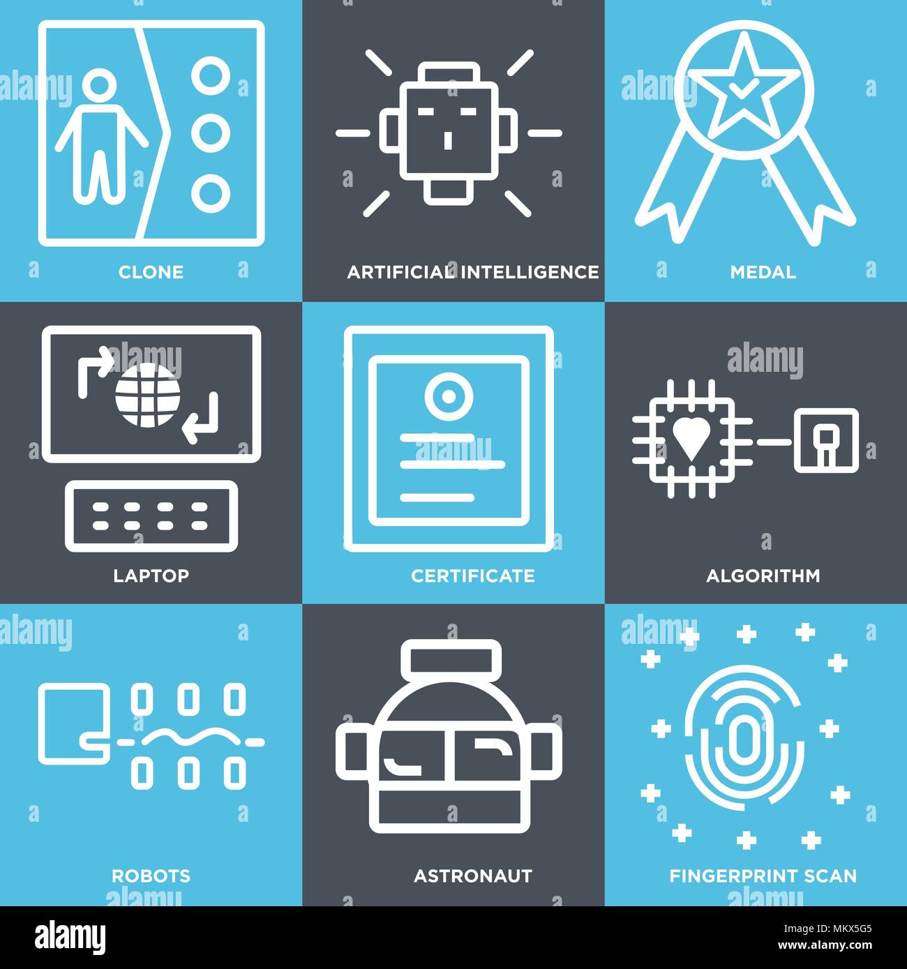 Ensemble de 9 icônes modifiable simple tels que des empreintes ...