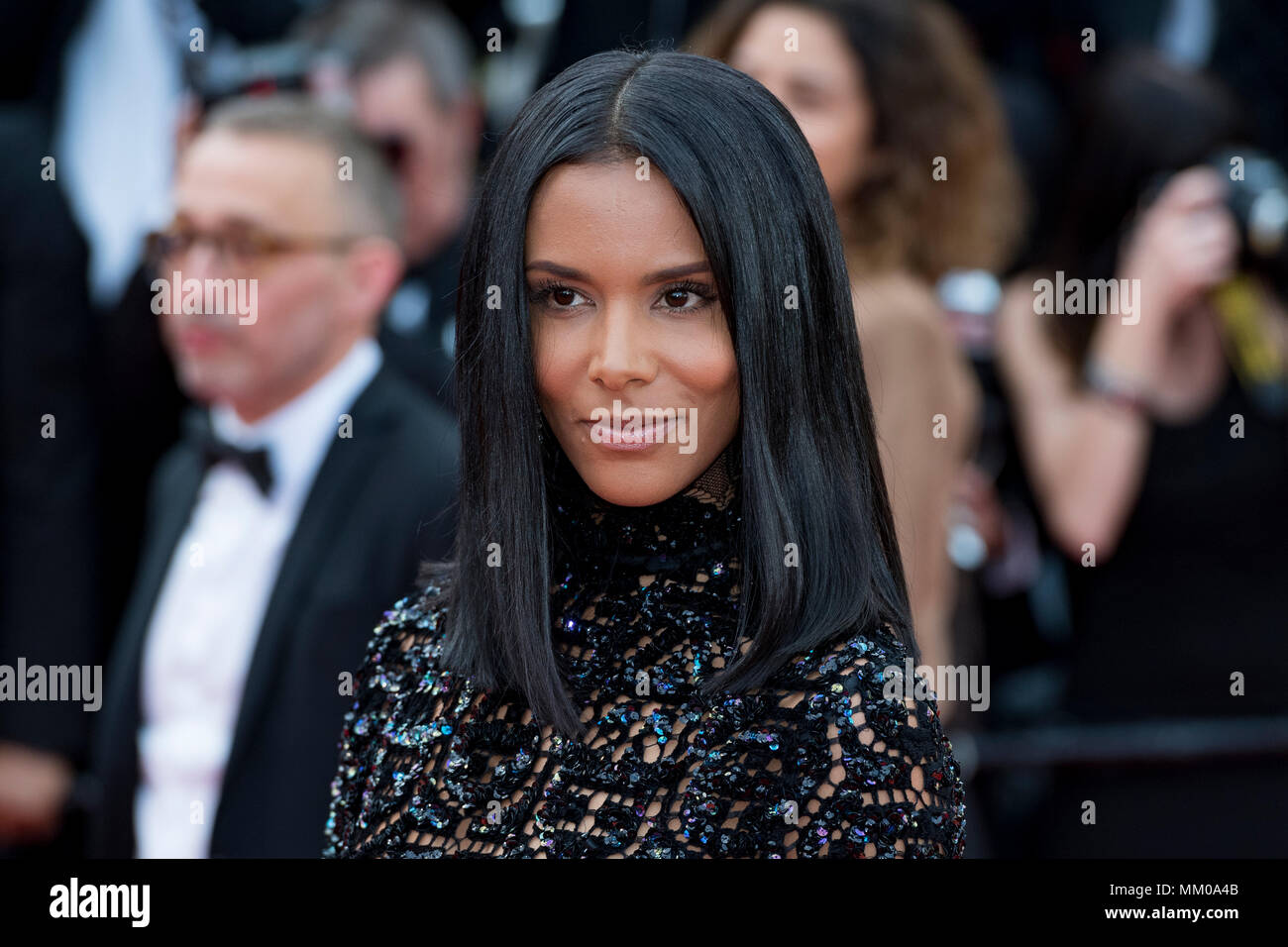 CANNES, FRANCE - MAY 08 : Shy'm assiste à la projection de "tout le monde sait (Todos Lo Saben)' et le gala d'ouverture lors de la 71e assemblée annuelle du Festival du Film de Cannes au Palais des Festivals le 8 mai 2018 à Cannes, France Banque D'Images