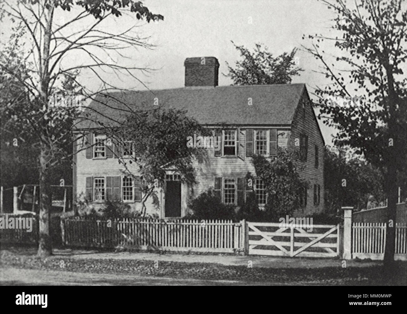 Mt. Auburn Street Parsonage. Watertown. 1930 Banque D'Images