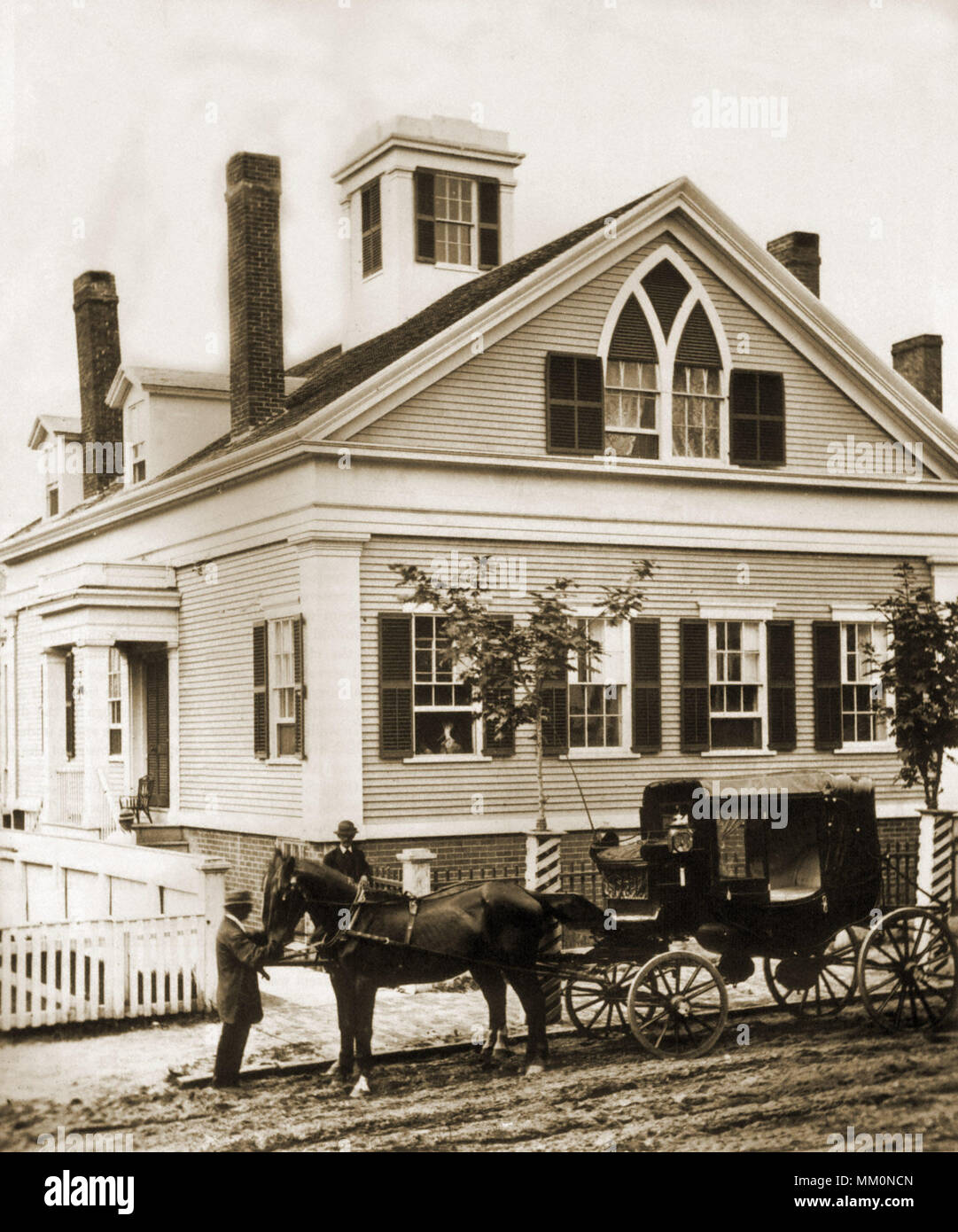 Isaac Folger Chambre. Nantucket. 1880 Banque D'Images