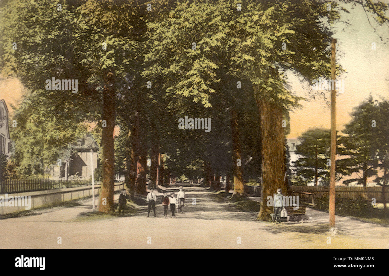 Pleasant Street. Marlboro. 1910 Banque D'Images