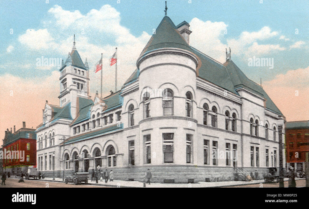 Bureau de poste. Worcester. 1915 Banque D'Images