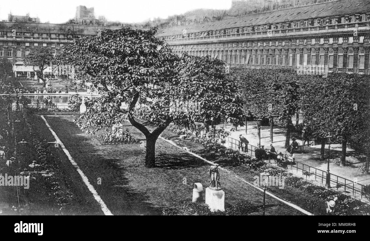 Jardin du Palais Royal. Paris. 1915 Banque D'Images