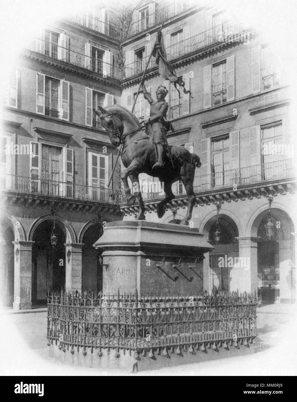 Statue de Jeanne d'Arc. Paris. 1915 Banque D'Images