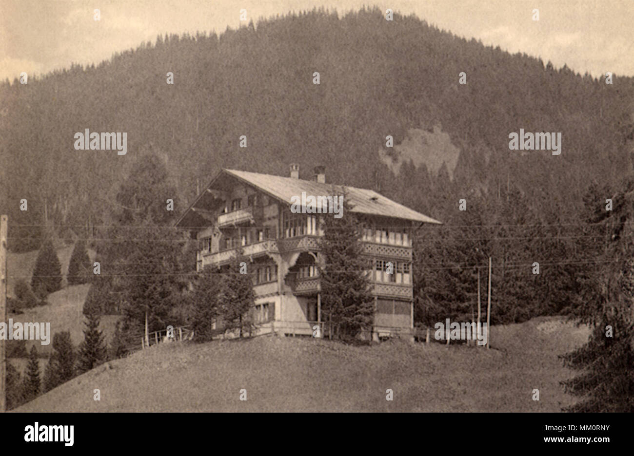 Maison de campagne. Villars. 1930 Banque D'Images