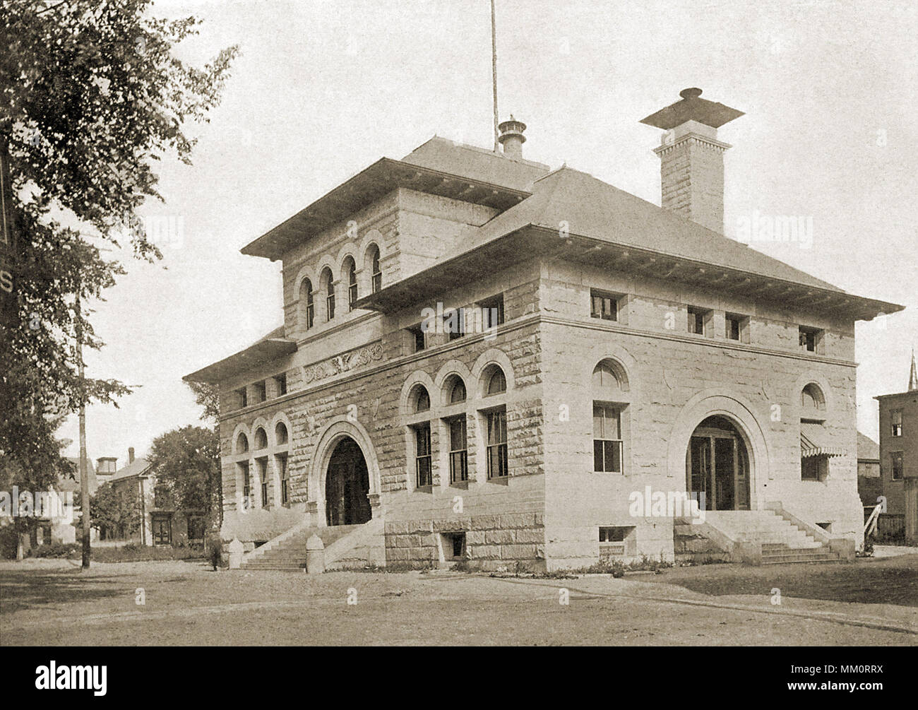 Bureau de poste. Lewiston. 1900 Banque D'Images
