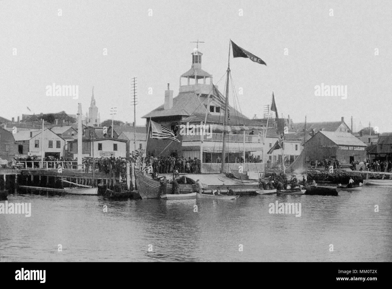 New York Yacht Club House. Newport. 1910 Banque D'Images