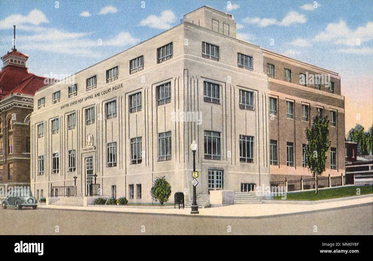 Bureau de poste. Marquette. 1930 Banque D'Images
