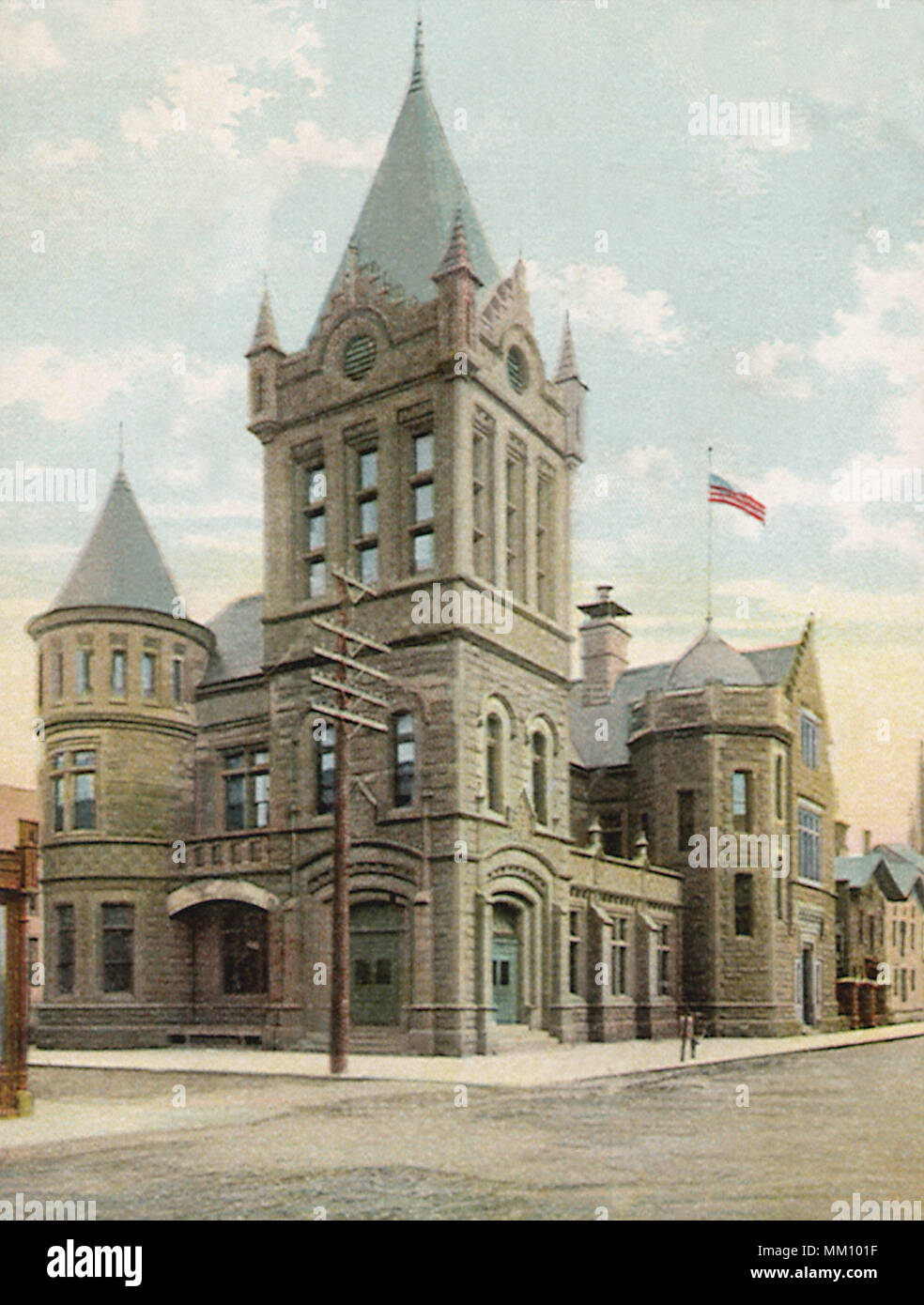 Bureau de poste. Bridgeport. 1910 Banque D'Images