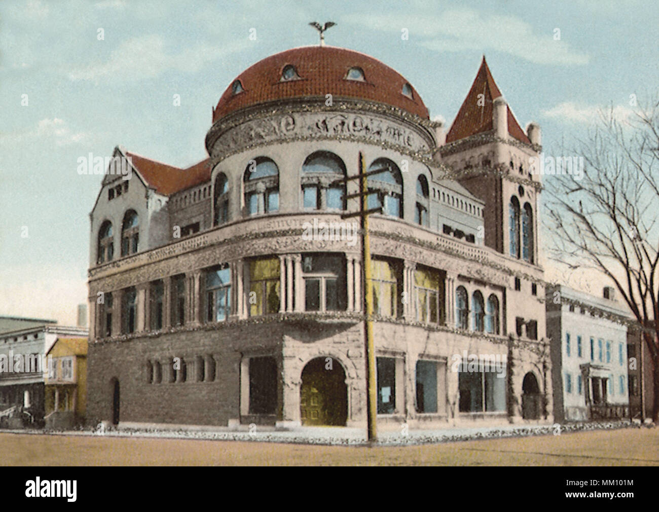Bâtiment scientifique. Bridgeport. 1910 Banque D'Images