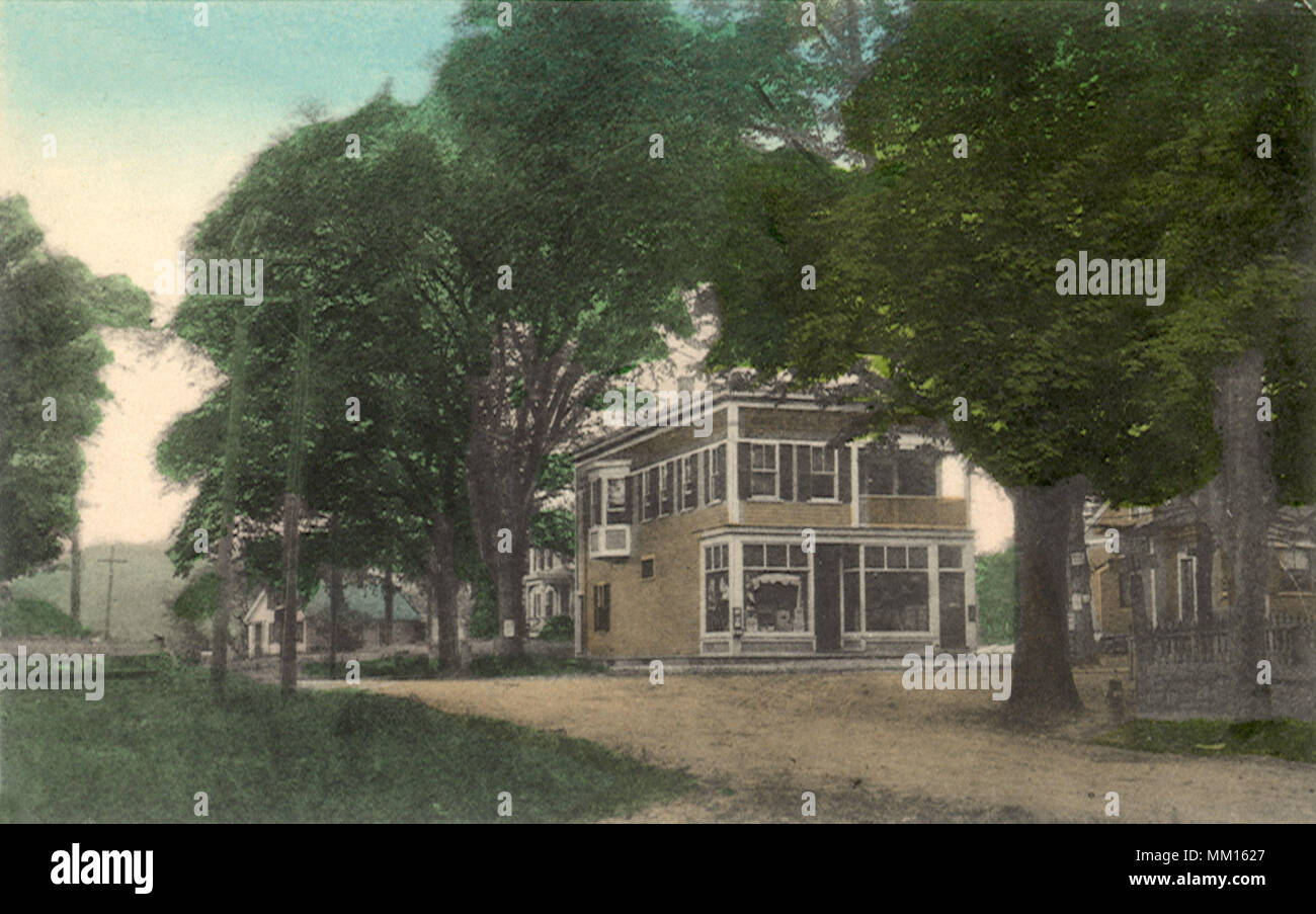 Le magasin du coin. East Holliston. 1905 Banque D'Images