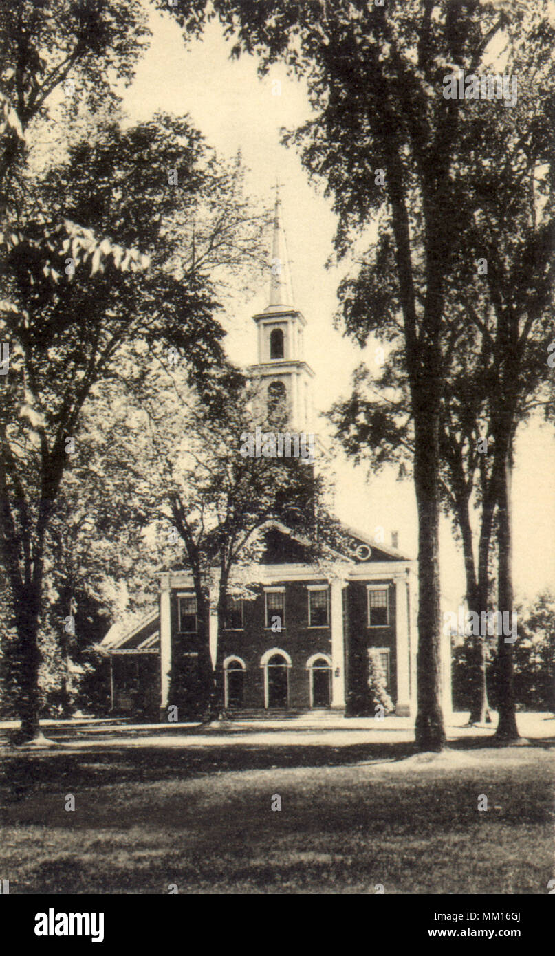 1ère Congregational Church. Stockbridge. 1910 Banque D'Images