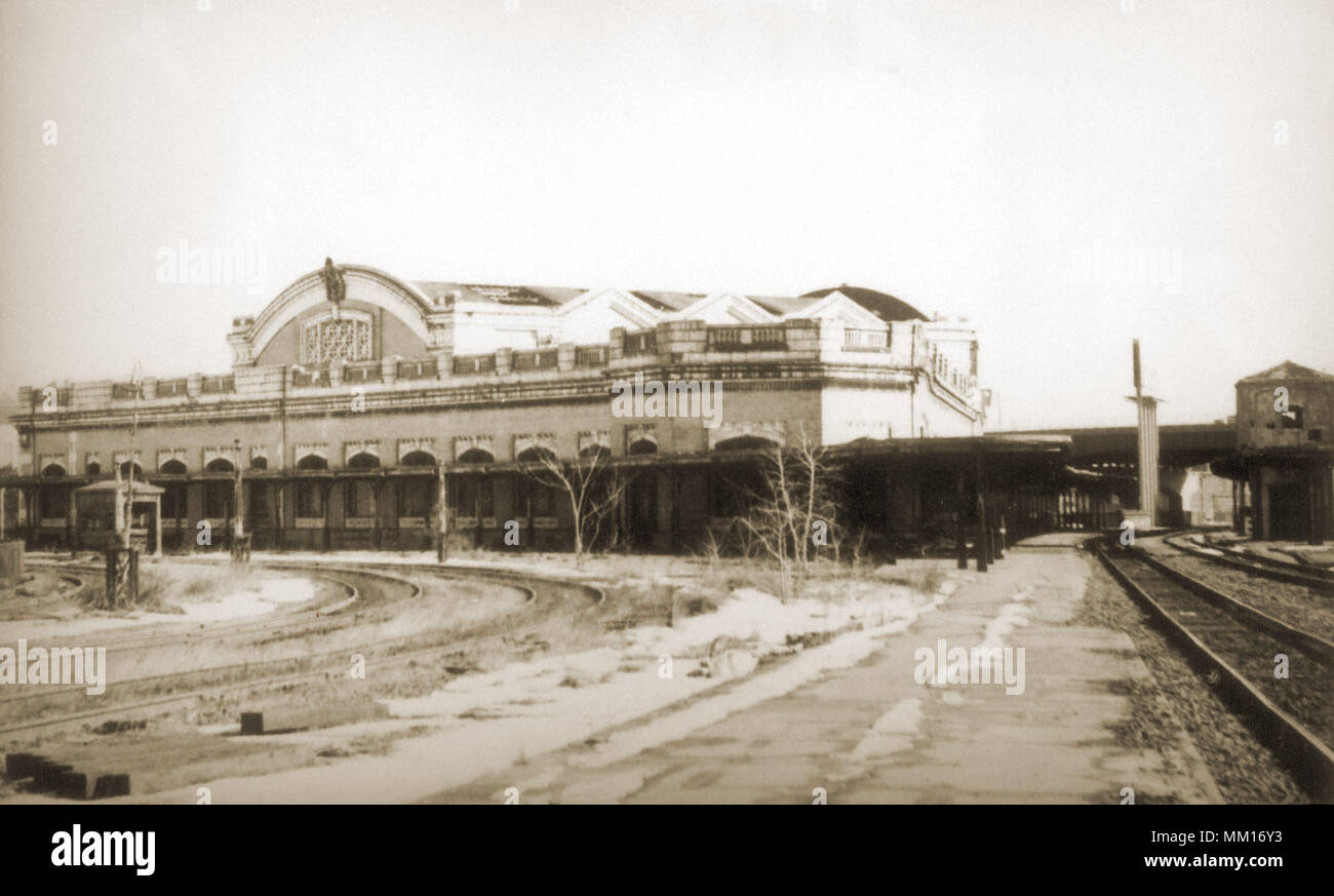 Station de chemin de fer. Worcester. 1975 Banque D'Images