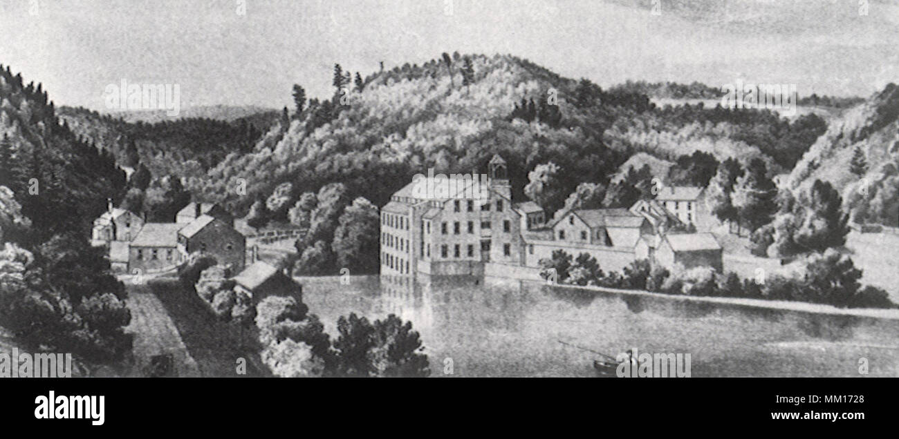 Creux en usine. Greenfield. 1852 Banque D'Images