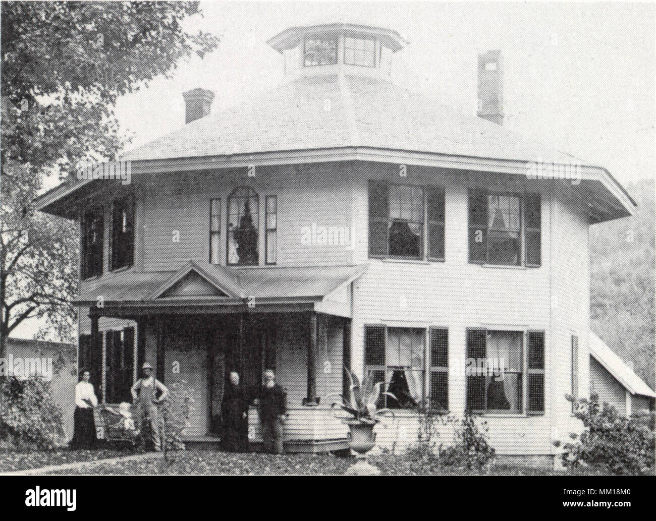 Octagon House. West Brattleboro. 1895 Banque D'Images