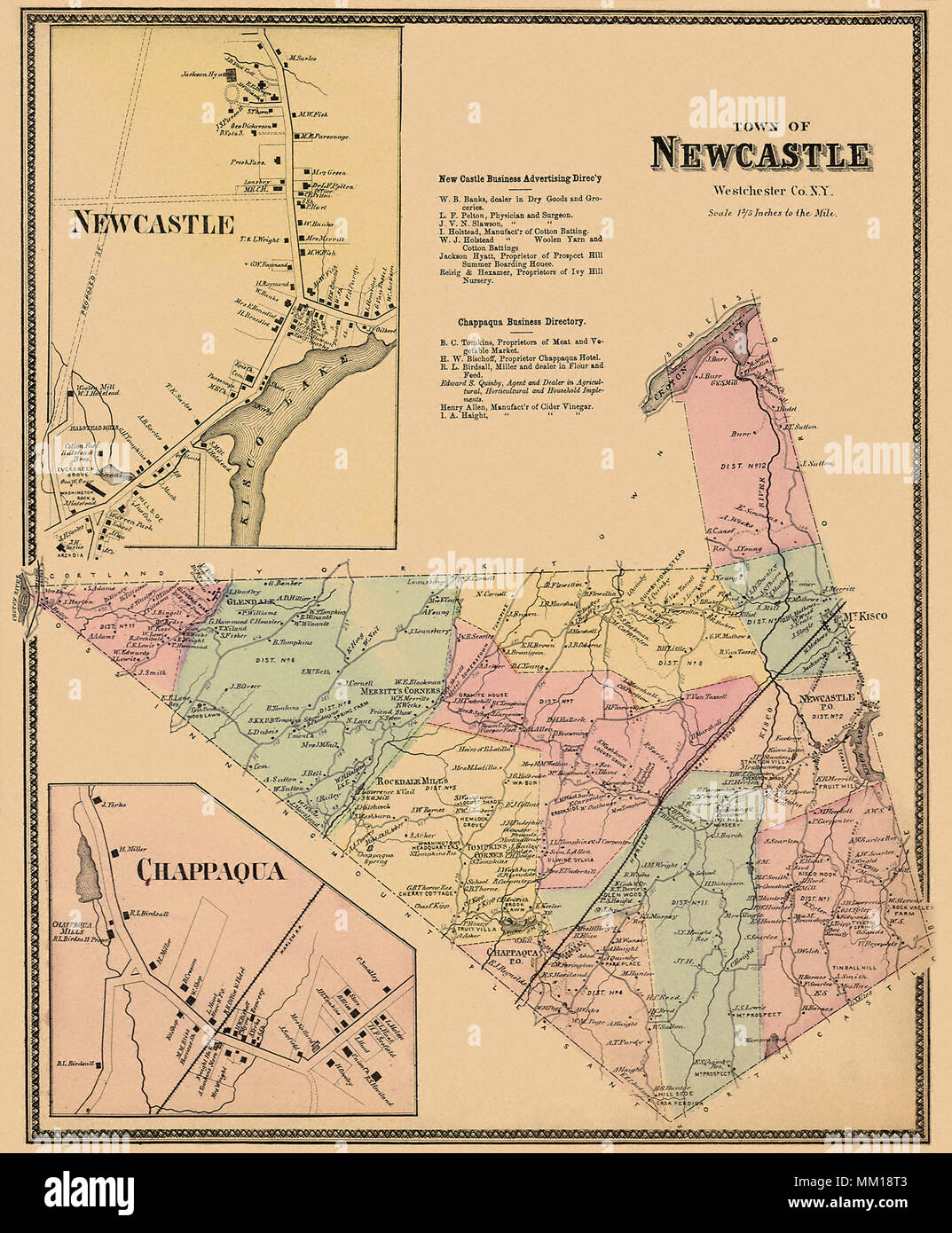 Plan de Newcastle. 1867 Banque D'Images