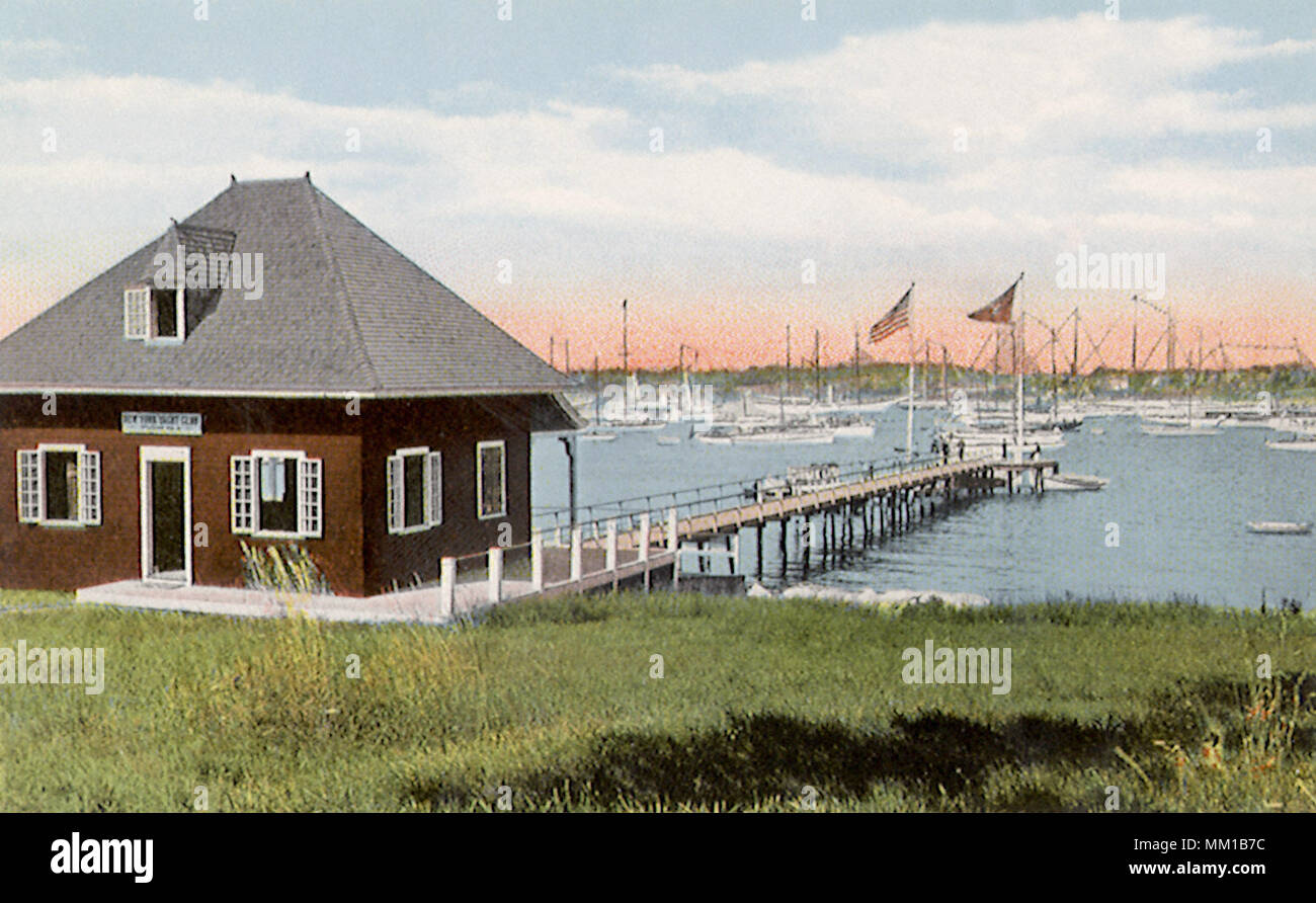 New York Yacht Club. New London. 1910 Banque D'Images