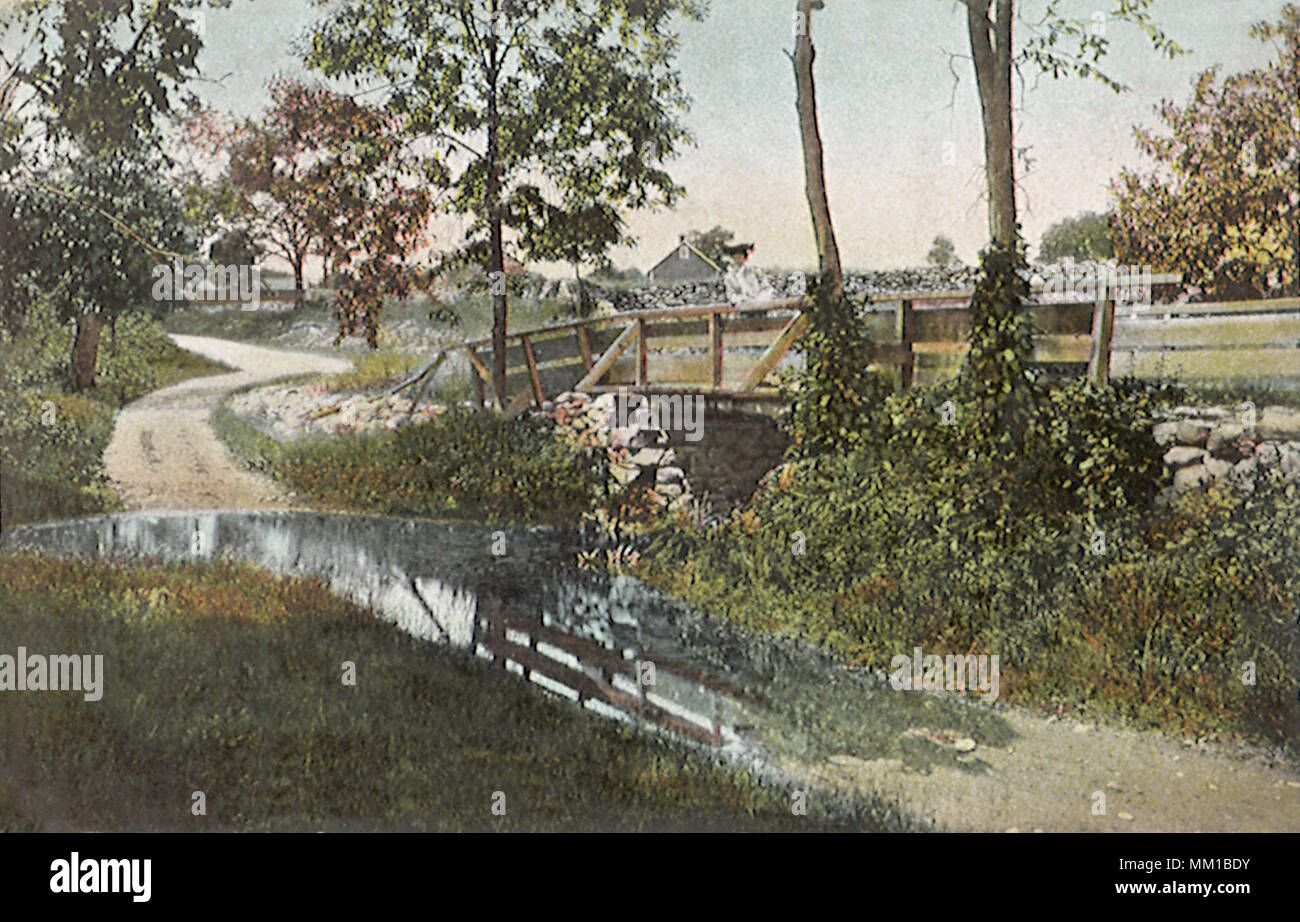 Route de campagne. Stamford. 1909 Banque D'Images
