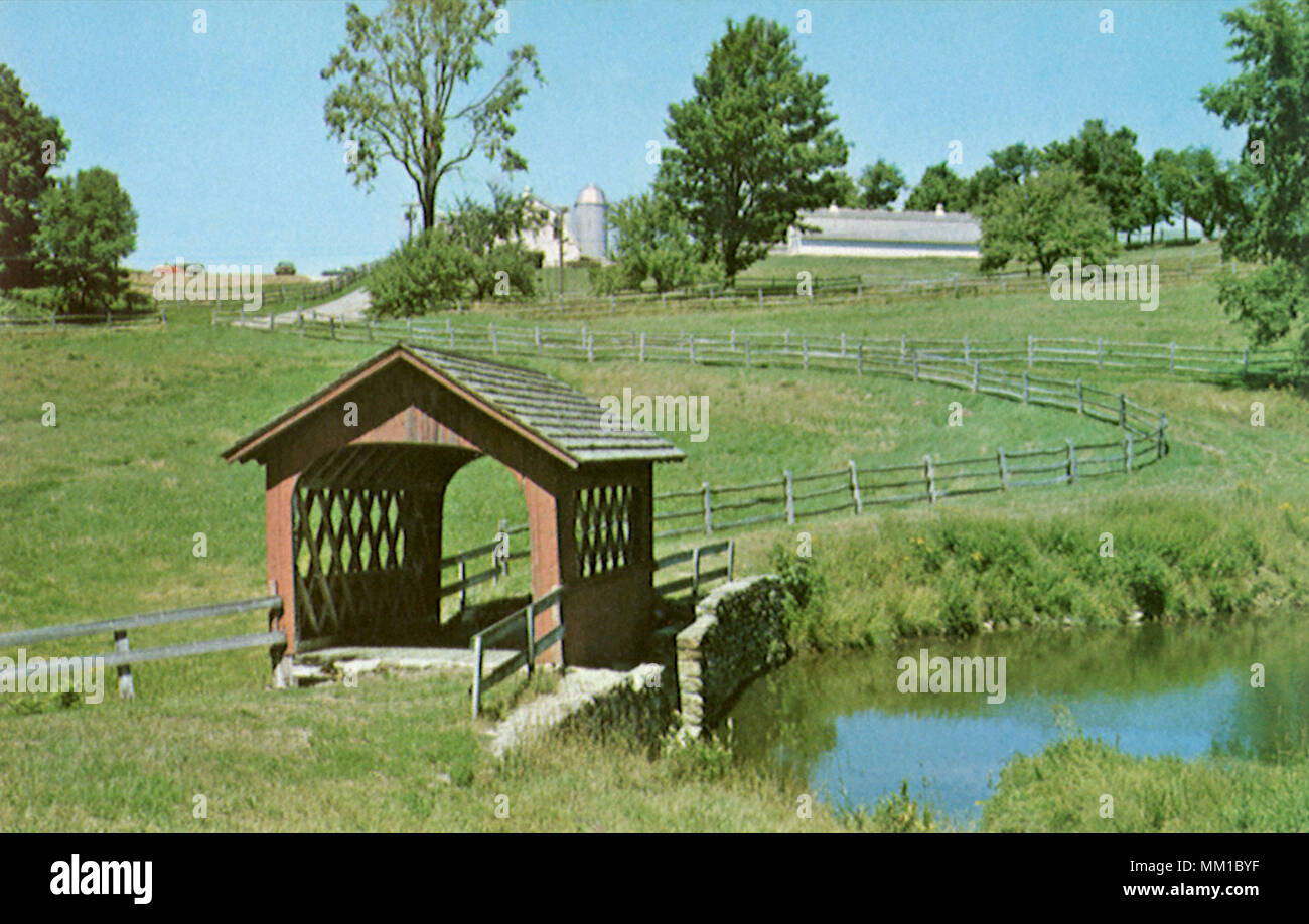 L'un des plus petits Vermonts des ponts. Wilmington. 1968 Banque D'Images