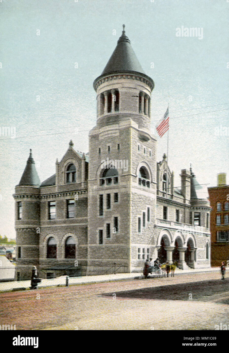 Bureau de poste. Augusta. 1910 Banque D'Images