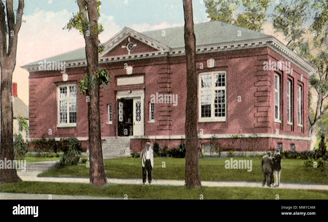 Curtis Memorial Library. Au Nouveau-Brunswick. 1930 Banque D'Images