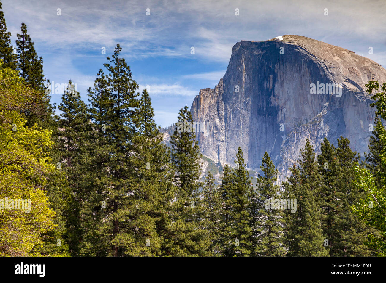 Half Dome, parc national de Yosemite, Californie, États-Unis. Banque D'Images