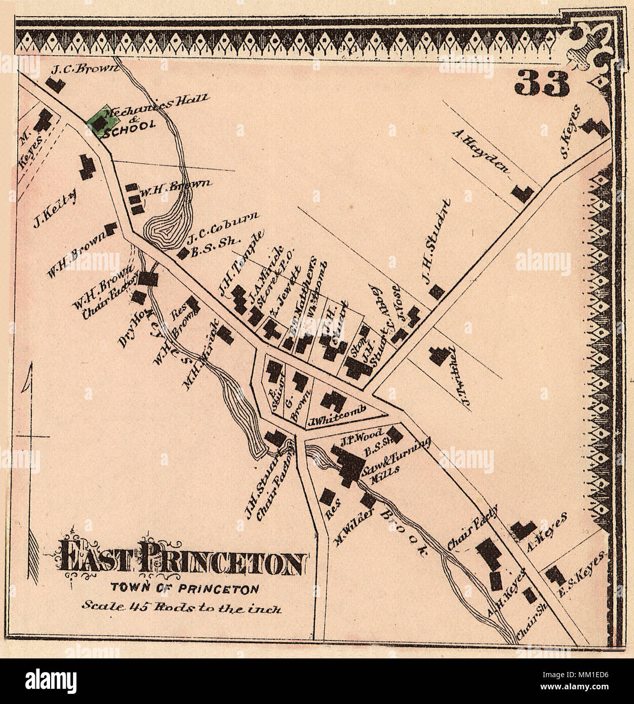 Carte de princeton Banque de photographies et d’images à haute