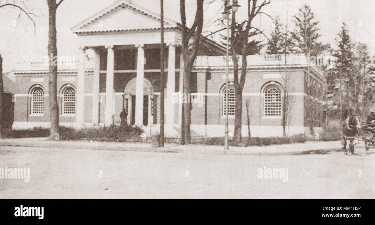 La bibliothèque de Ferguson. Stamford. 1911 Banque D'Images