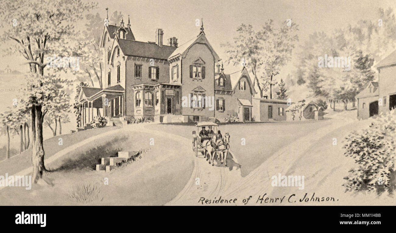 Résidence de Henry C. Johnson. Uncasville. 1893 Banque D'Images