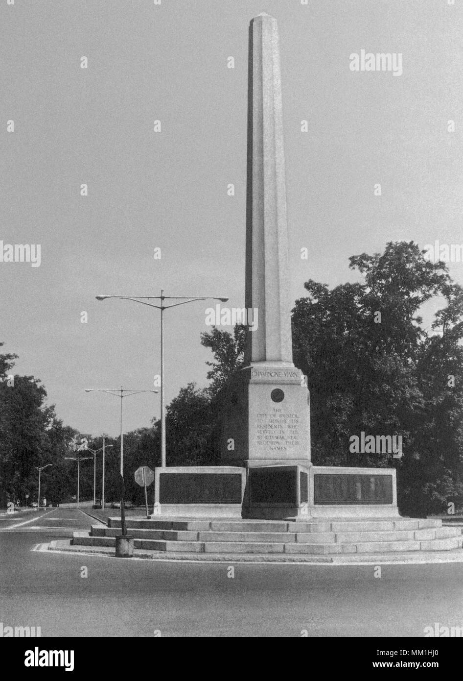 Monument de la Première Guerre mondiale. Bristol. 1960 Banque D'Images