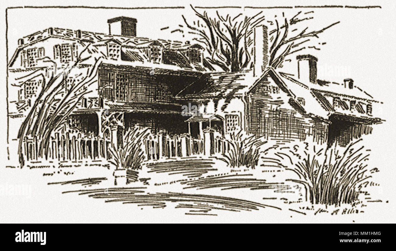 Keeler taverne. Ridgefield. 1800 Banque D'Images