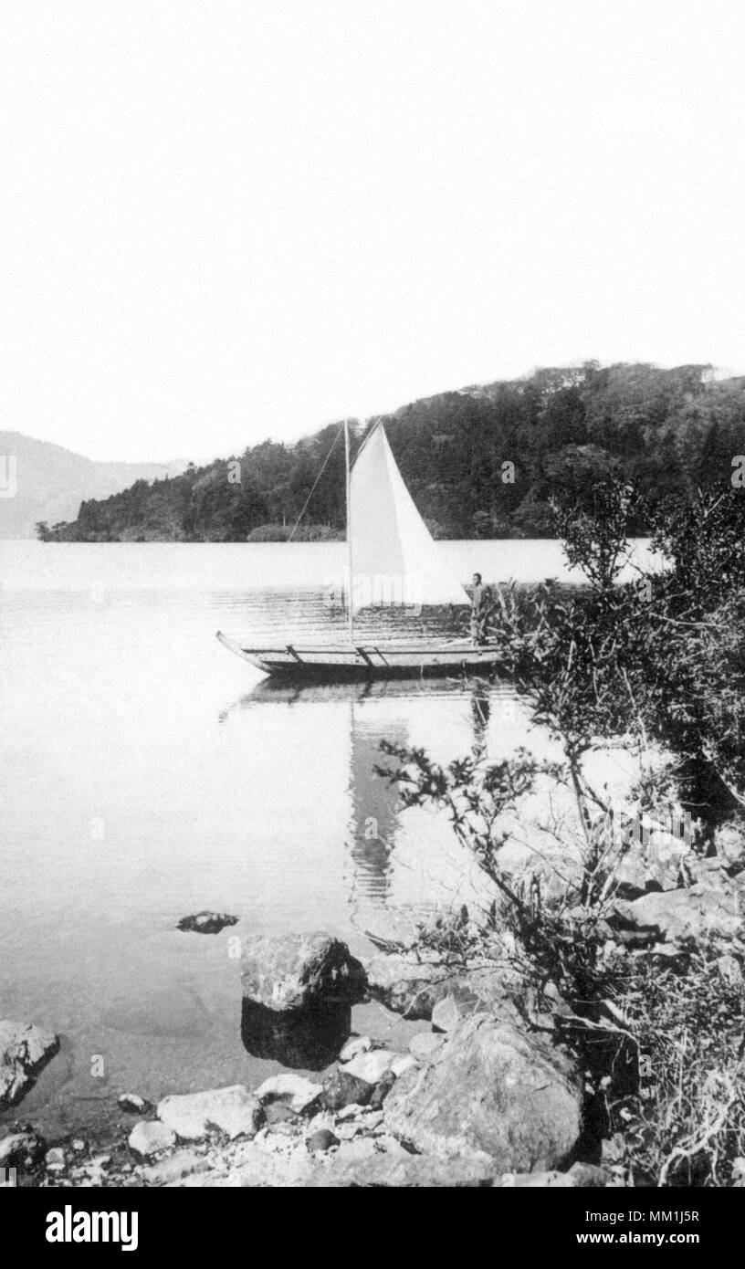 Hakone Lake. Hakone. 1930 Banque D'Images