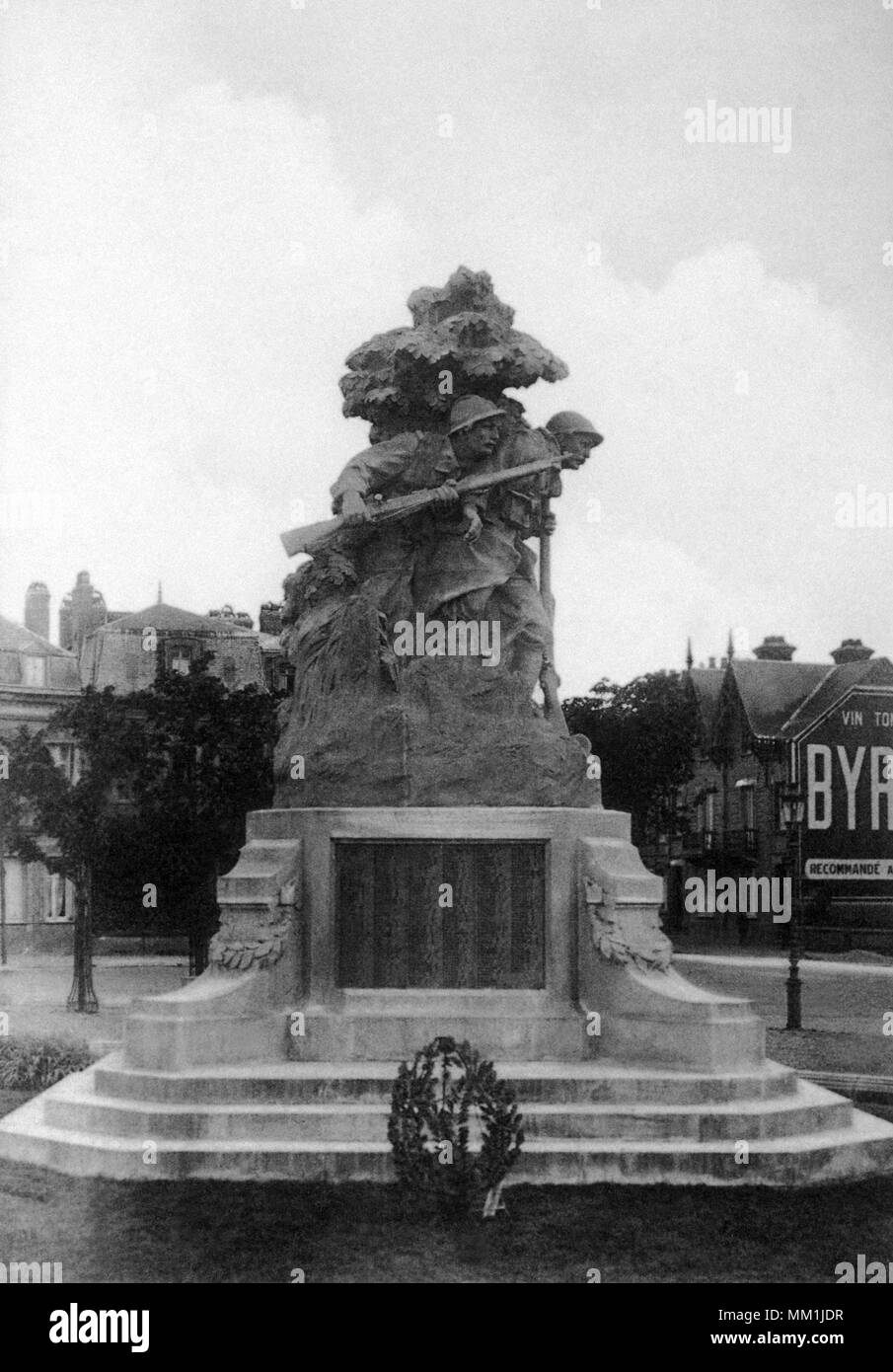 Monument commémoratif de guerre. Abbeville. 1910 Banque D'Images