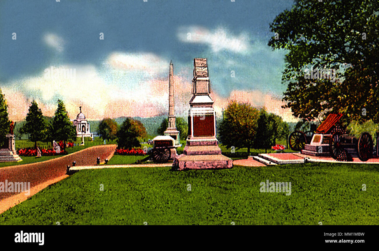 Point culminant de la guerre civile. Gettysburg. 1935 Banque D'Images