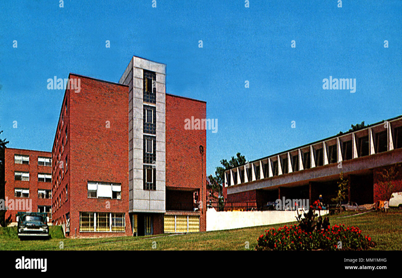 South Hall au Mansfield State College. Mansfield. 1970 Banque D'Images