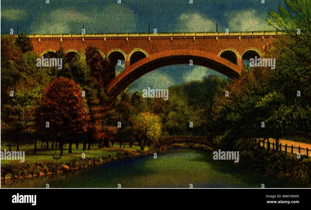 Henry Avenue Bridge. Philadelphie. 1945 Banque D'Images