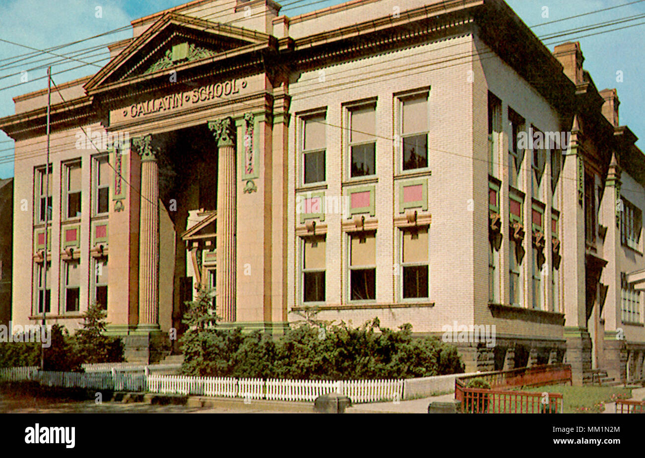 Gallatin School. Uniontown. 1960 Banque D'Images