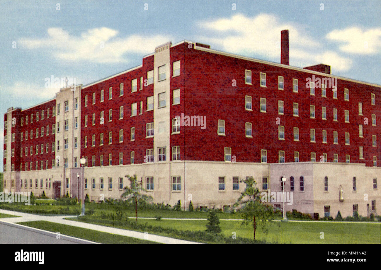 La Divine Providence Hospital. Williamsport. 1955 Banque D'Images