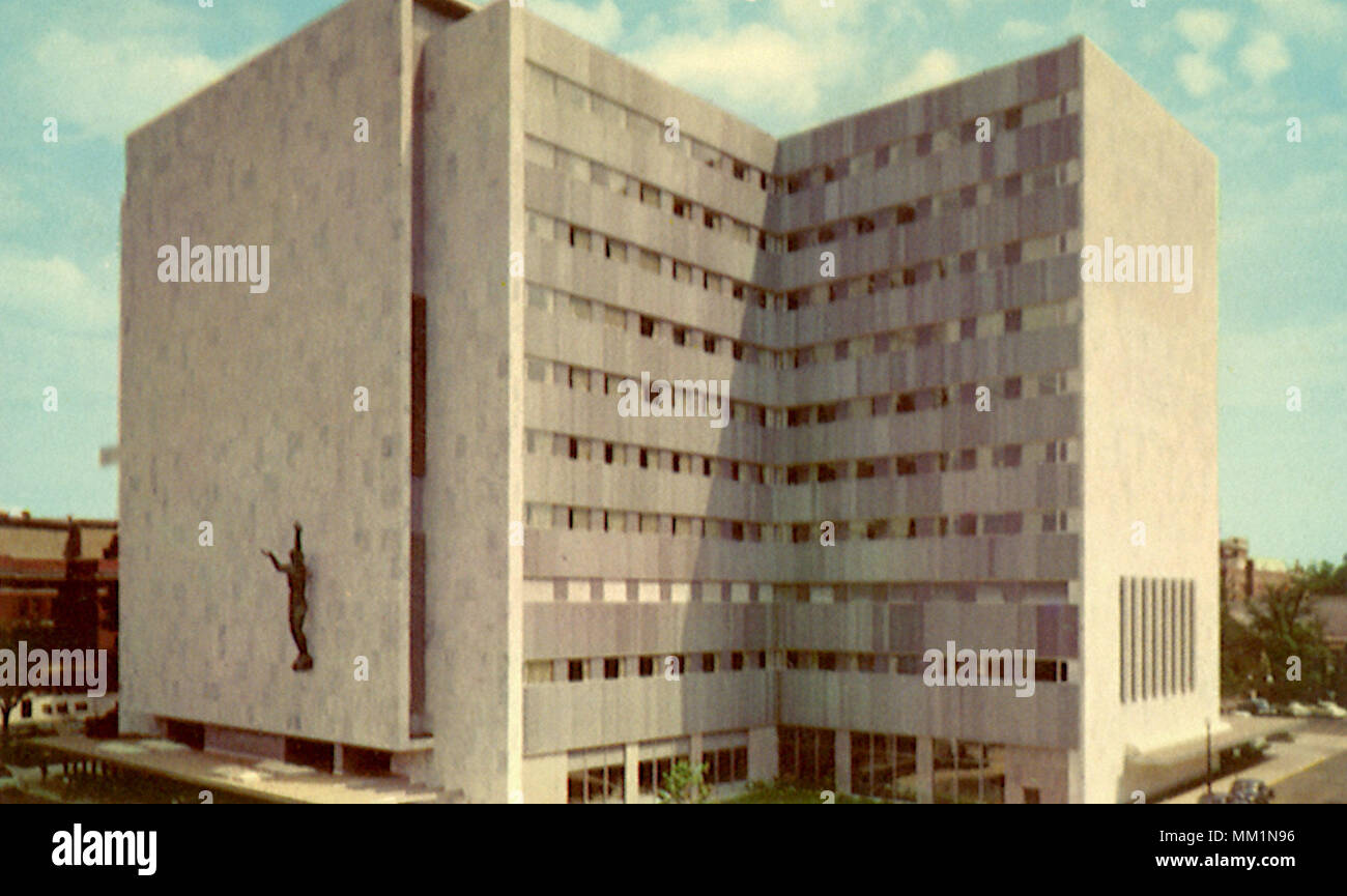 Clinique Mayo et bâtiment. Rochester.1964 Banque D'Images