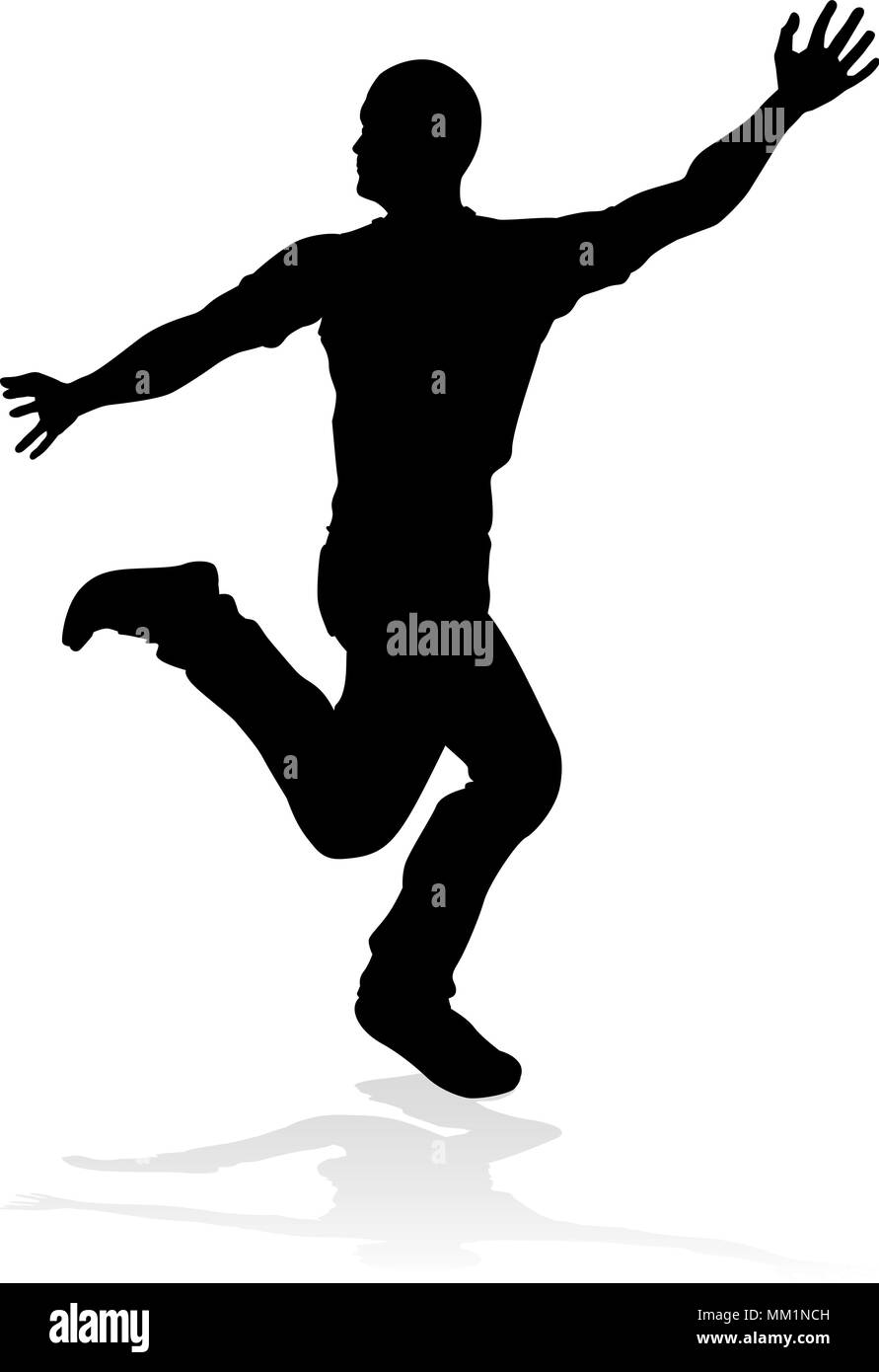 Street Dance Dancer Silhouette Illustration de Vecteur