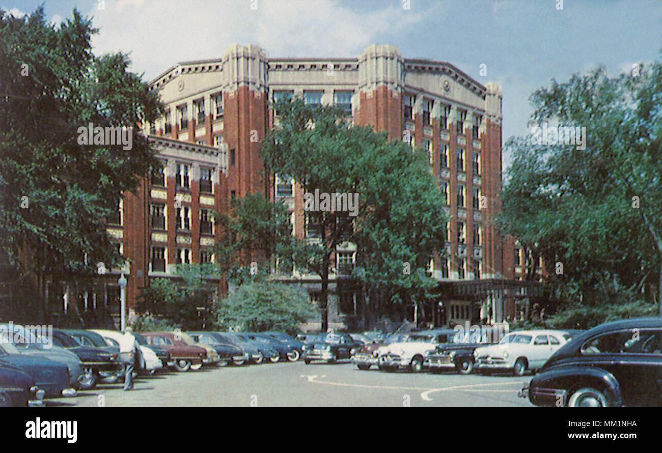 Entrée de l'hôpital Henry Ford. Detroit. 1960 Banque D'Images