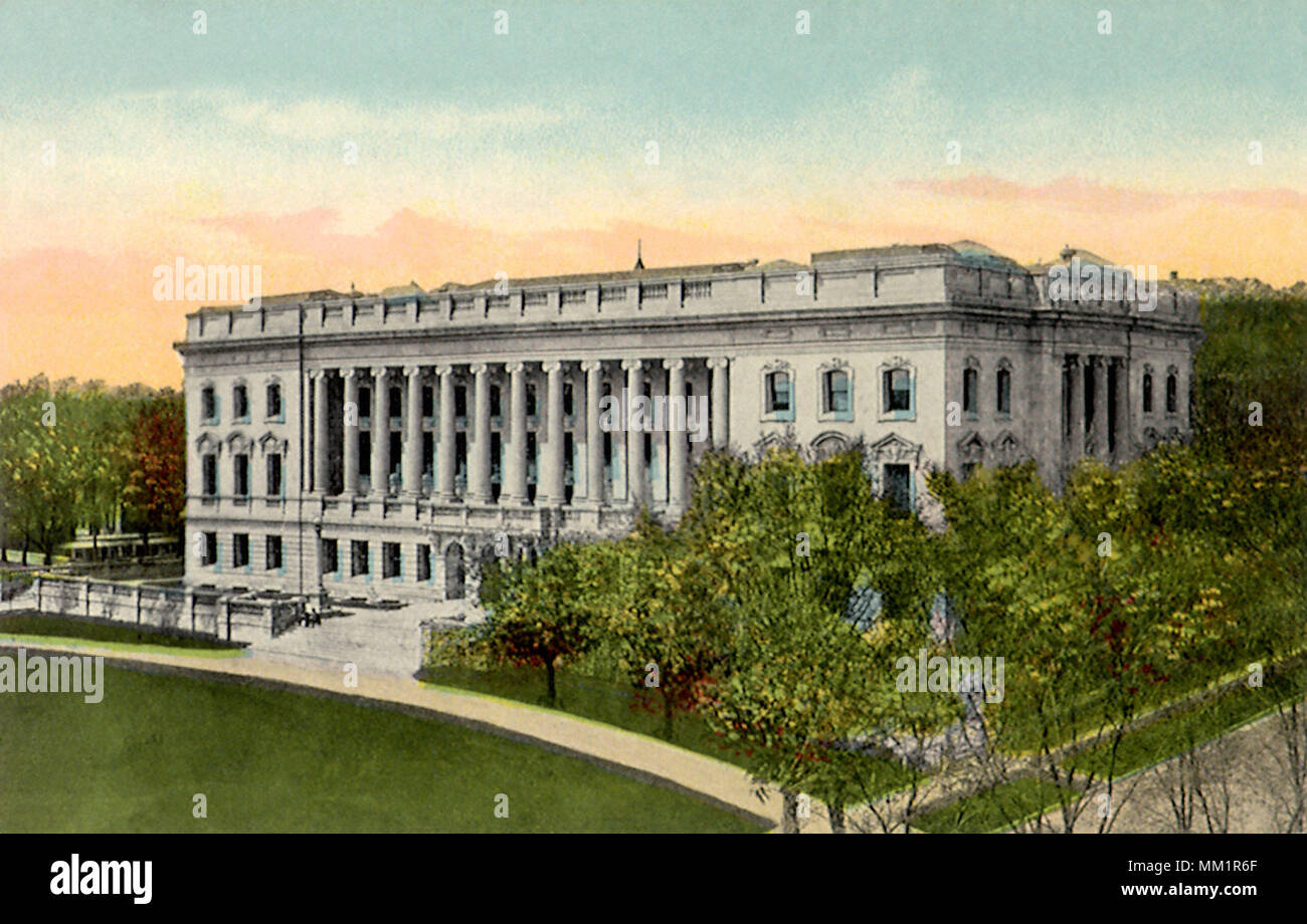 Bibliothèque historique de l'État. Madison. 1914 Banque D'Images