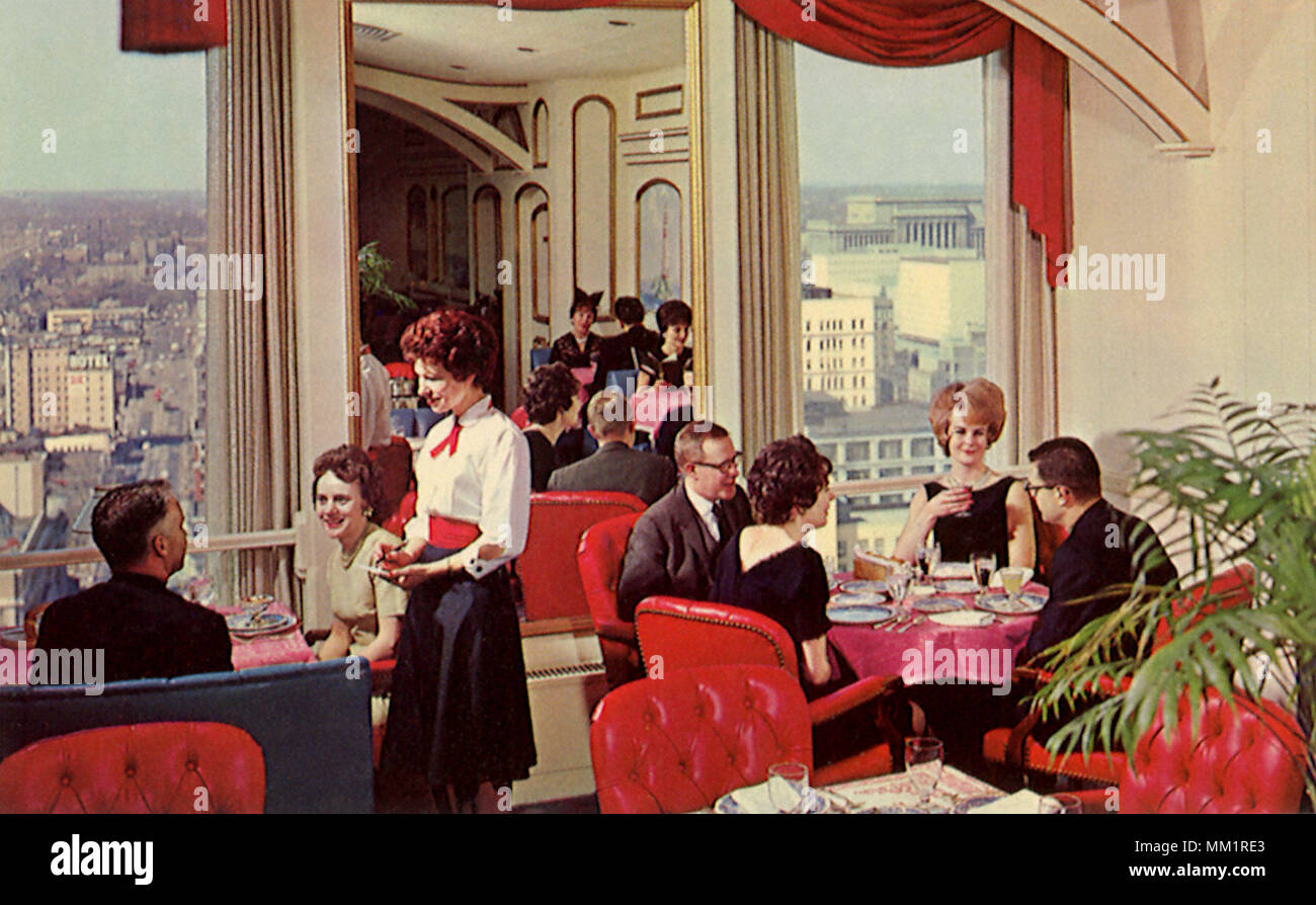 Haut de le restaurant Marine. Milwaukee. 1960 Banque D'Images