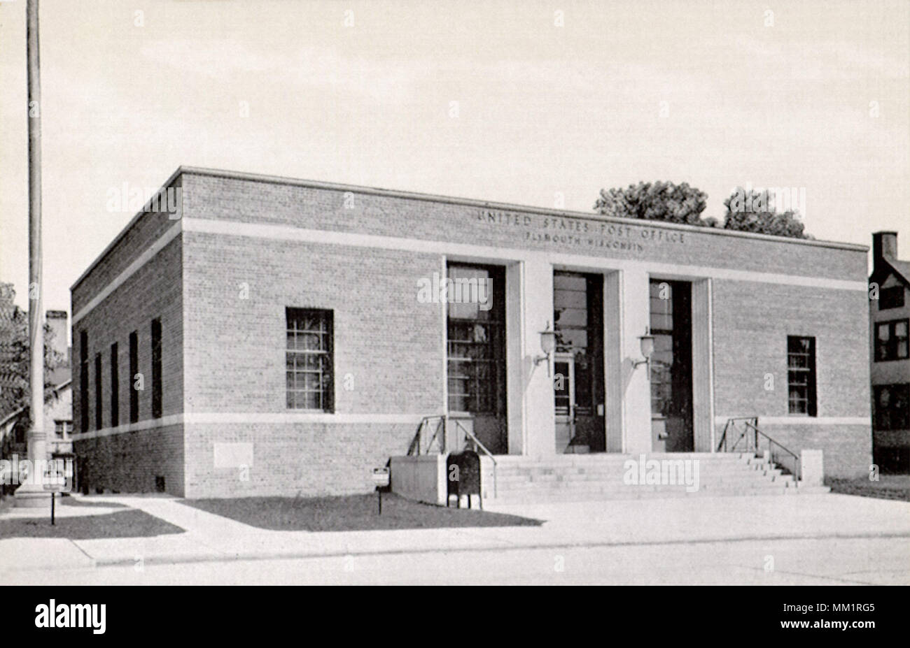 Bureau de poste. Plymouth. 1950 Banque D'Images