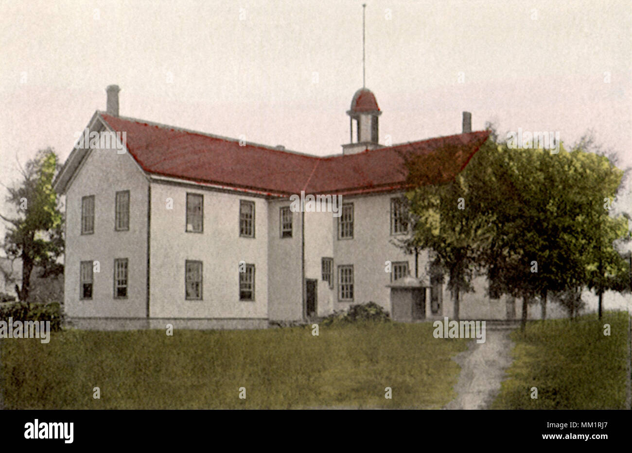 L'École secondaire d'origine. Reedsburg. 1906 Banque D'Images